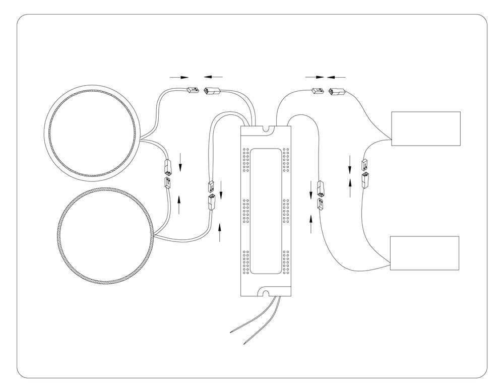 Ambrella Настенно-потолочный светодиодный светильник с пультом LineTech FL51391