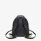 Мини-рюкзак Fendi из кожи с тисненым узором FF черный