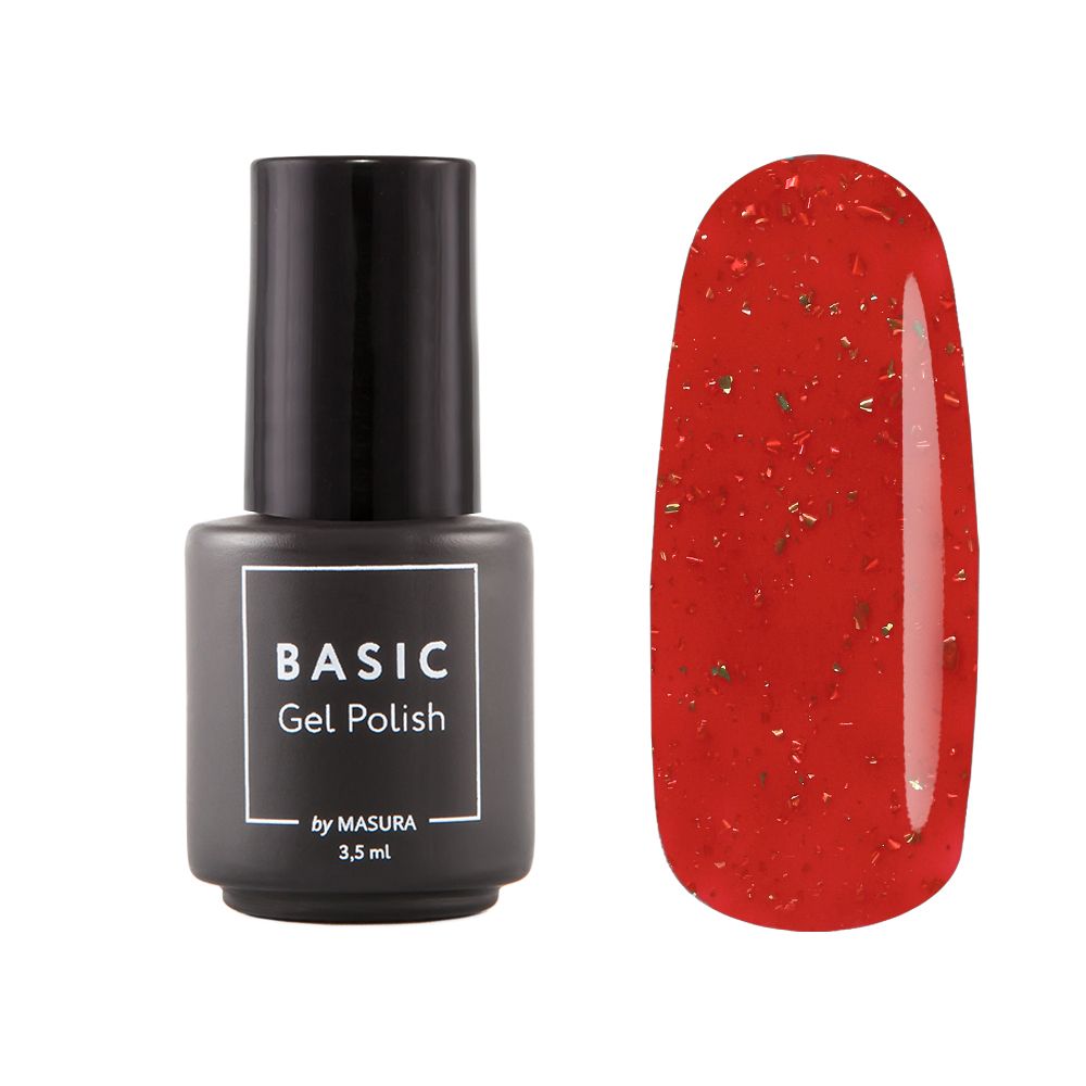 Masura Гель-лак BASIC Золотой Скарлет, 3,5 мл, B150M