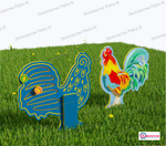 Уличный двусторонний модуль с сенсорными элементами Тактильный топиарий Животные фермы