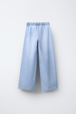 ZARA ДЖИНСЫ С ШИРОКИМИ ШТАНИНАМИ, СВЕТЛО-СИНИЙ