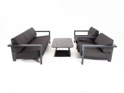 "Гранада" лаунж-зона из алюминия со столиком из HPL