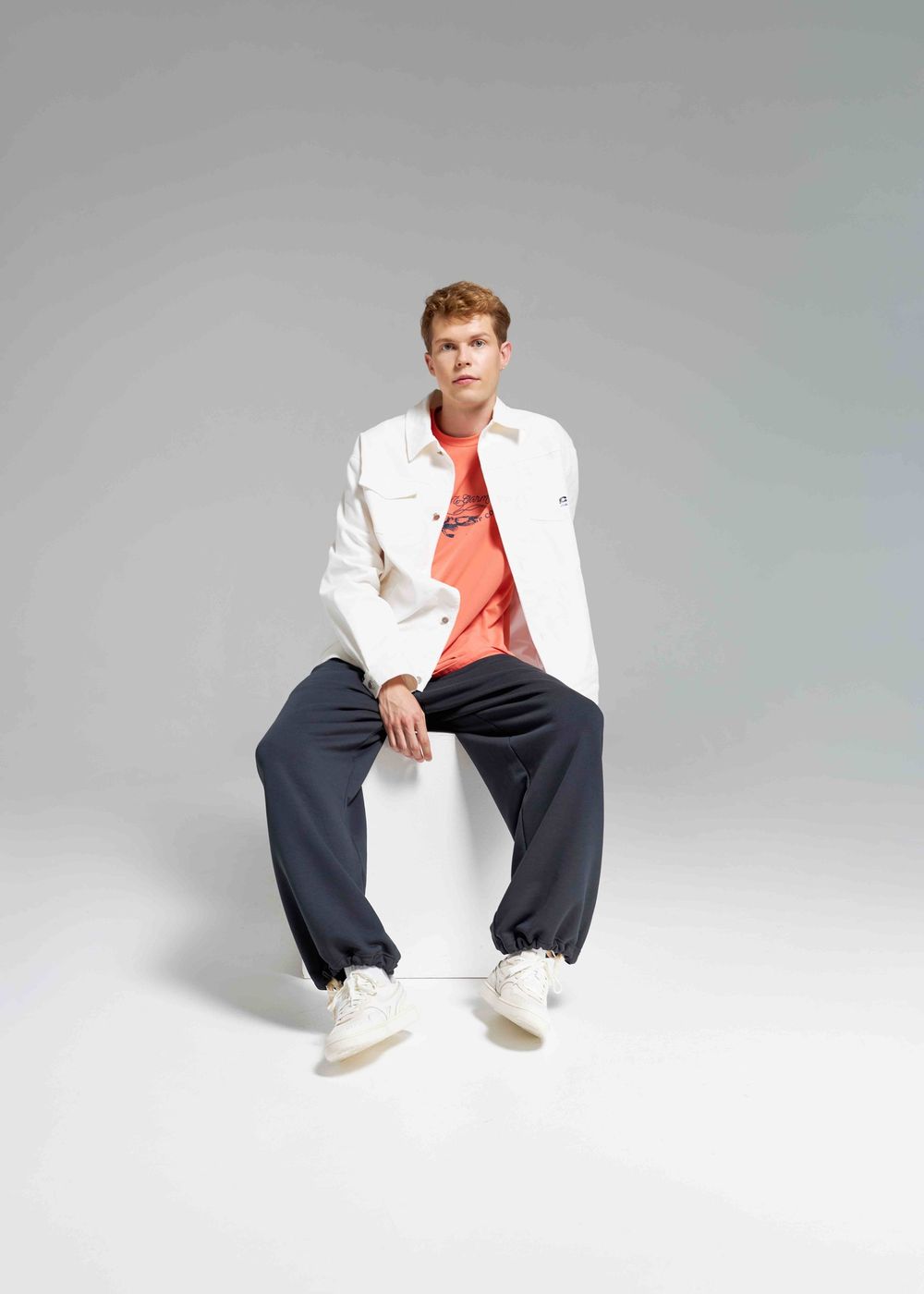 Футболка Called a Garment Shrimp коралловая