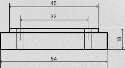 Опора пластиковая К-20, нерегулируемая