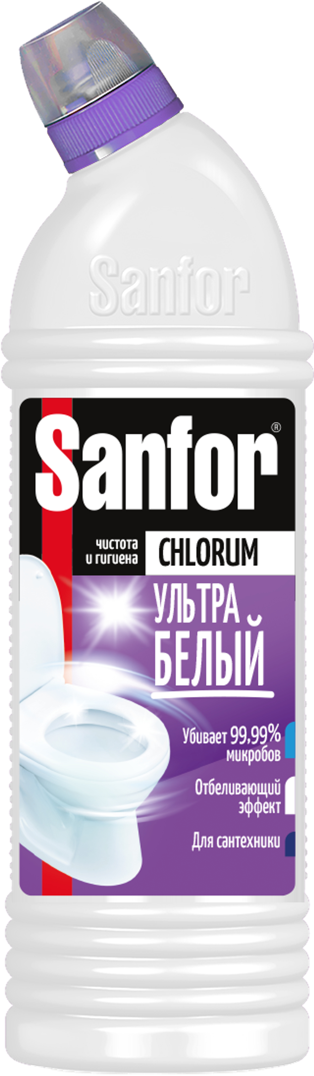 Sanfor Chlorum средство для чистки и дезинфекции сантехники 750 мл *5*15