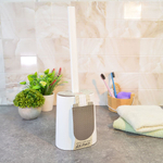 Ерш для туалета с подставкой "Делит", белый