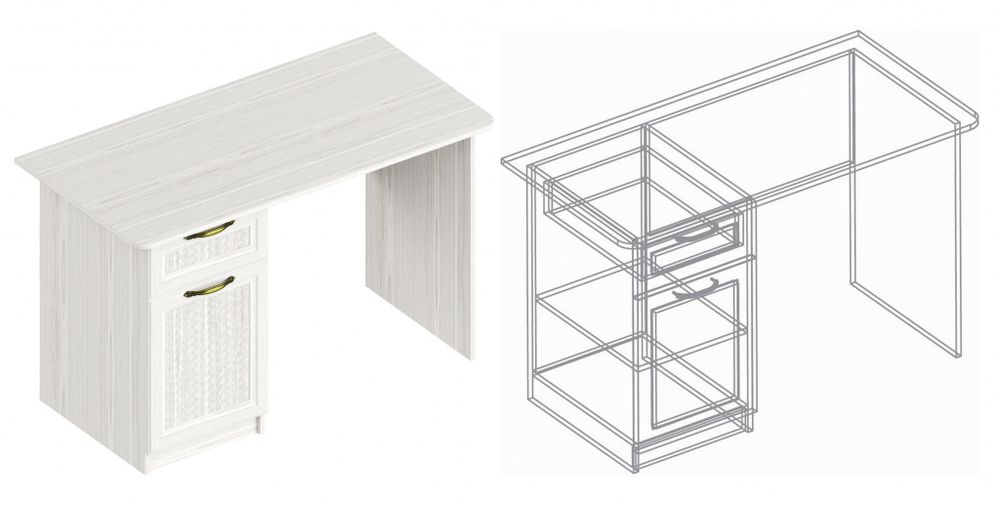 Детская "Александрия" №2 (бодега светлая), ЛДСП/МДФ, Велес
