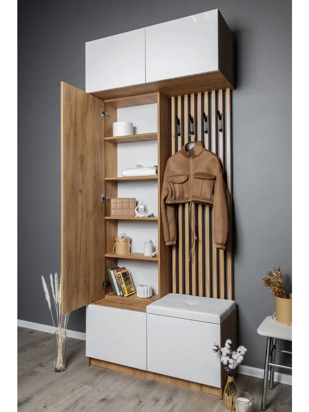 Прихожая с зеркалом комплект мебели 100х41,4х236 см