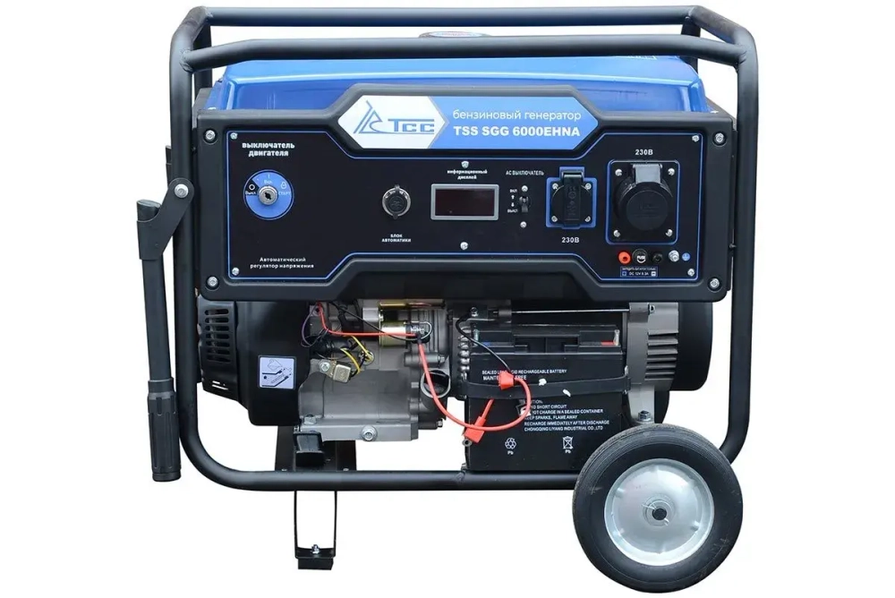 Генератор (6 кВт) TSS SGG 6000EHNA DUPLEX бензиновый