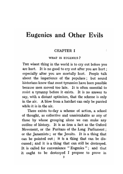 Eugenics and other evils | Гилберт Честертон