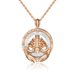 Подвеска «Скорпион» из комбинированного золота