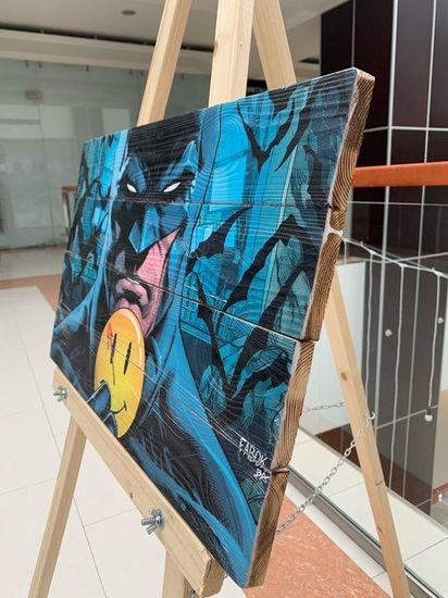 Картина на досках супергерой