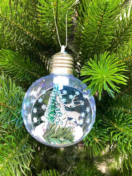 Шар прозрачный с композицией 8см SYPET-562147