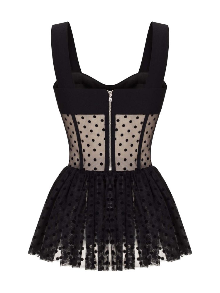 Топ в горох с баской