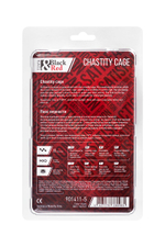 Черный мужской пояс верности из пластика (Цвет: черный)