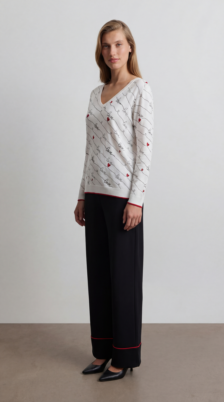 Джемпер LeoUgo с принтом "LOVE"