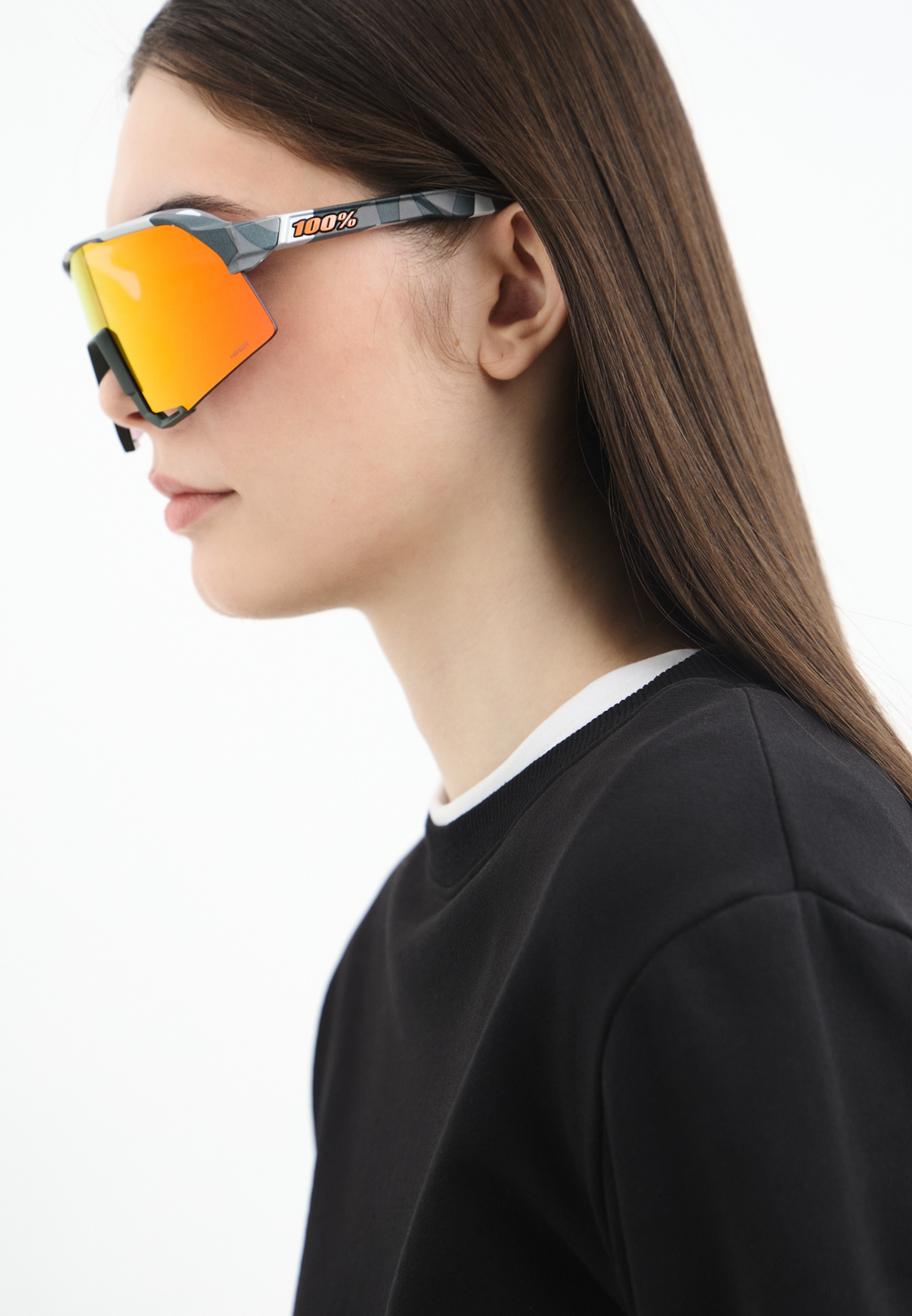 Спортивные очки с диоптриями 100% S3 - Soft Tact Grey Camo - HiPER Red Multilayer Mirror Lens