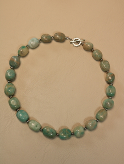 Чокер из амазонита «Амазонский прилив»