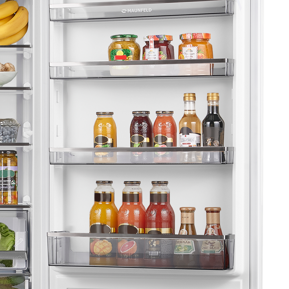 Встраиваемый холодильник NO FROST с инвертором MAUNFELD MBF19369NFWGR LUX Inverter