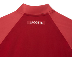 Мужское теннисное поло Lacoste Tennis x Novak Djokovic Ultra-Dry Polo - pink/bordeaux