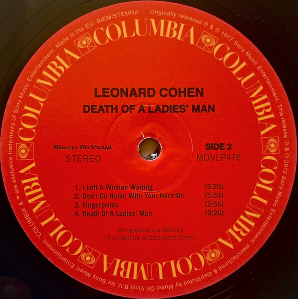 Leonard Cohen / Death Of A Ladies' Man (LP)