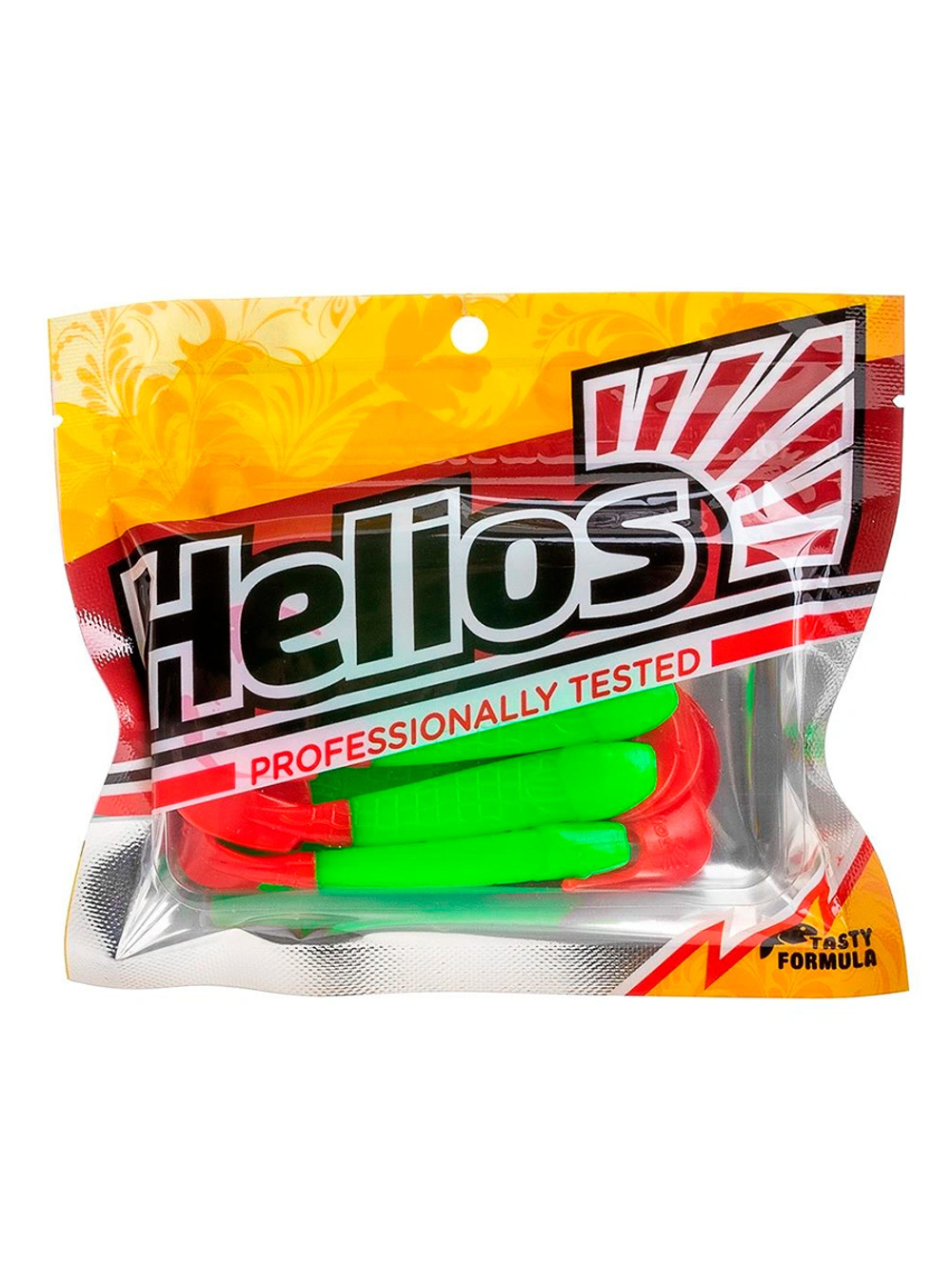 Твистер несъедобный Helios Long Hybrid 3,55"/9,0 см MIX 100шт. (HS-15-031-N)