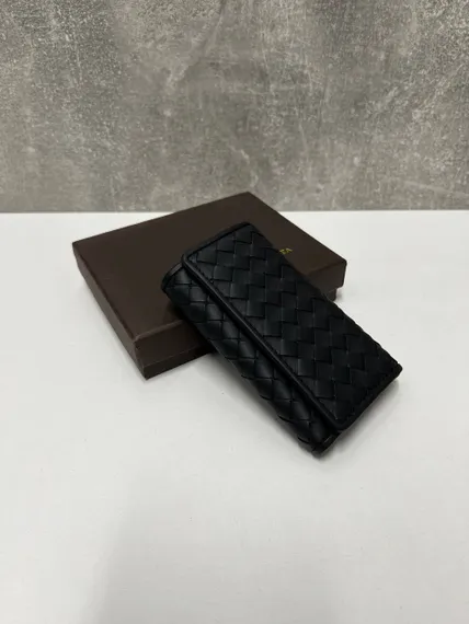 Ключница Bottega Veneta Intrecciato черный