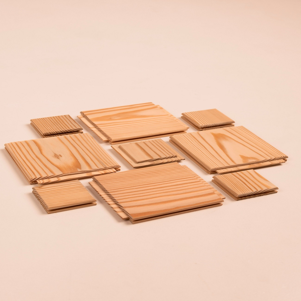 Cтеновые панели Wooden Wall Лиственница модель Пятый элемент