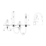 Смеитель для ванны Oliveeka Y OL-669017-MB черный матовый