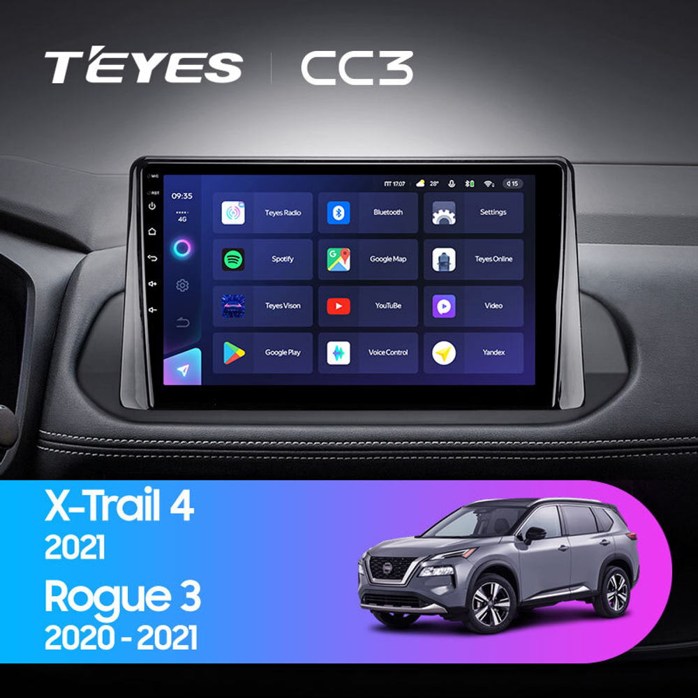 Teyes CC3 9" для Nissan X-Trail 4 2021
