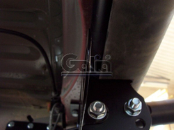 Фаркоп оцинкованный Galia F100C для Ford Transit 2000-2014 без ступеньки(паспорт и сертификат в комплекте)(без электрики)