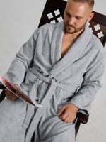 Халат мужской Комфорт-4 Виотекс СВЕТЛО-СЕРЫЙ