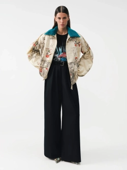 Куртка-бомбер принтованная OLA OLA