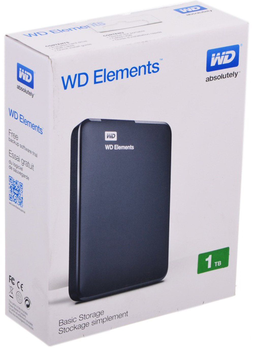Внешний диск HDD 2.5'' Western Digital WDBUZG0010BBK-WESN