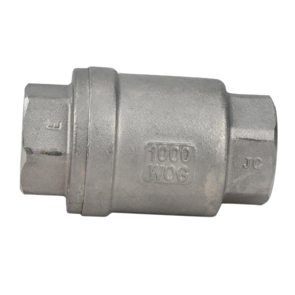 Spring check valve Elephant LSCV, body material - stainless steel AISI 316, closure element material - stainless steel AISI 316, seal - PTFE