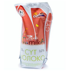 Молоко  Садовое 3,2% натуральное без консервантов 900 мл/пак 12 пак/кор