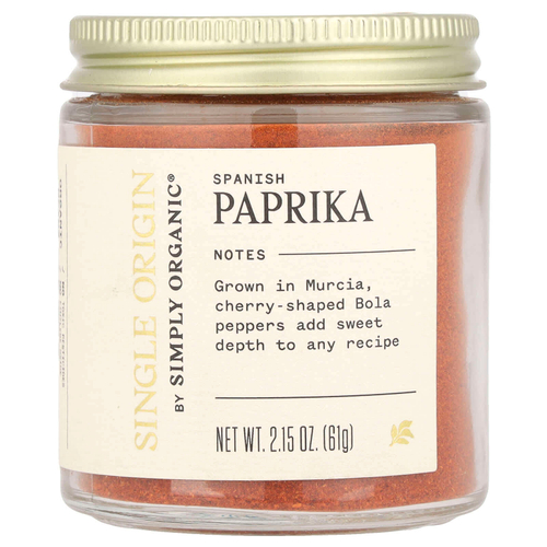 Simply Organic, Single Origin, испанская паприка, 61 г (2,15 унции)
