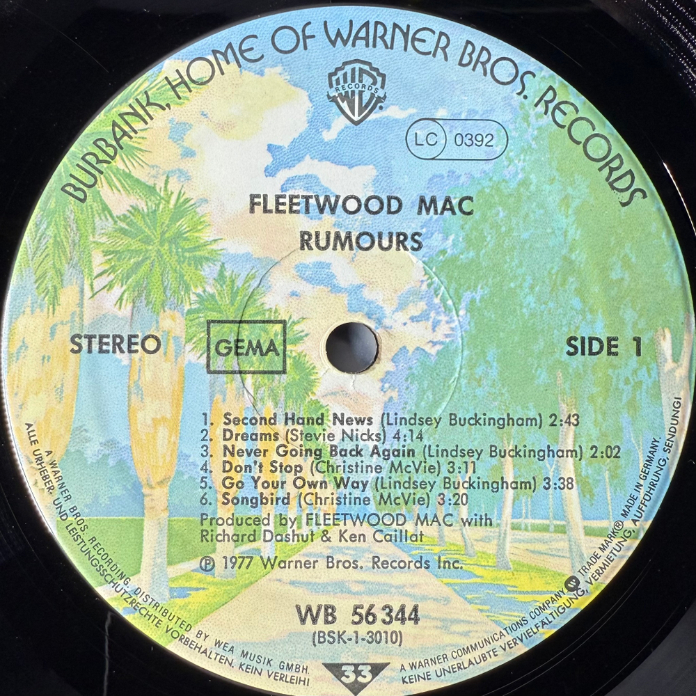 Fleetwood Mac - Rumours (Германия 1977г.)