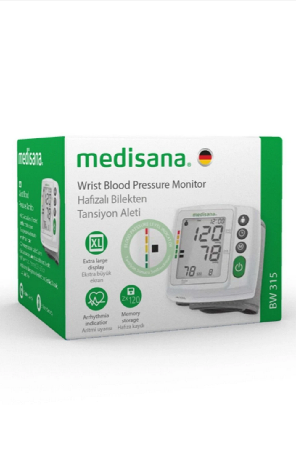 Тонометр автоматический на запястье Medisana BW 315