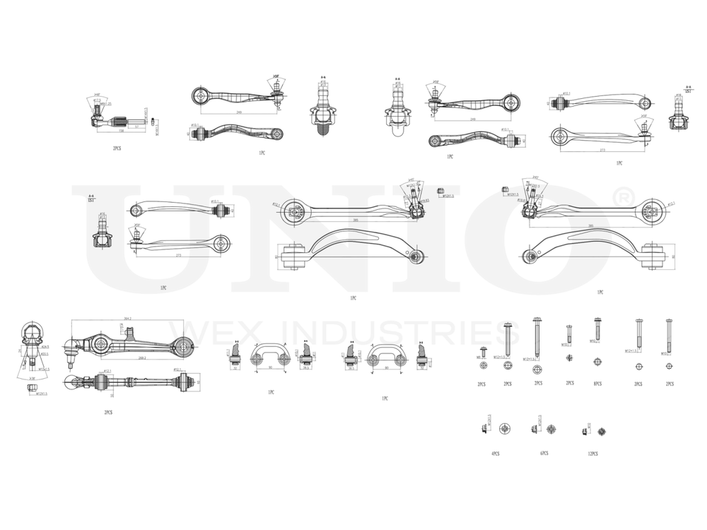 Комплект деталей передней подвески UNIO SSP-40184