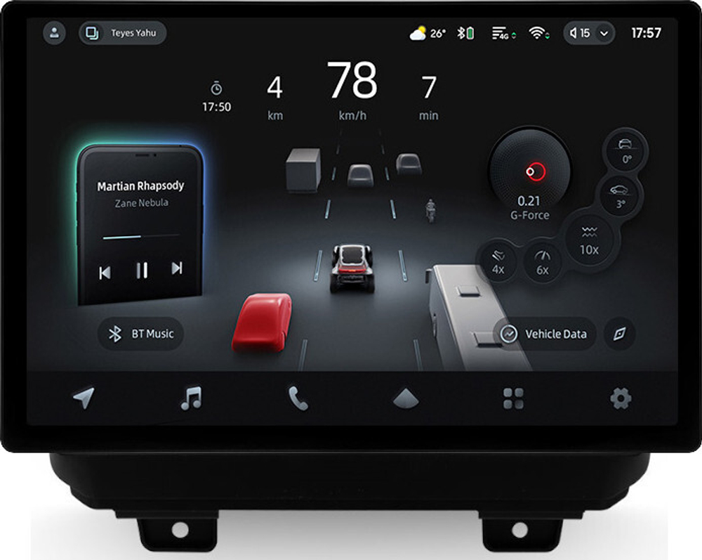 Магнитола для Jeep Wrangler 4 JL 2018+ - Teyes CC4-PRO монитор 13" 2K QLED на Android 13, Snapdragon 778G, 8+128, AI, CarPlay, DSP, 4G SIM-слот