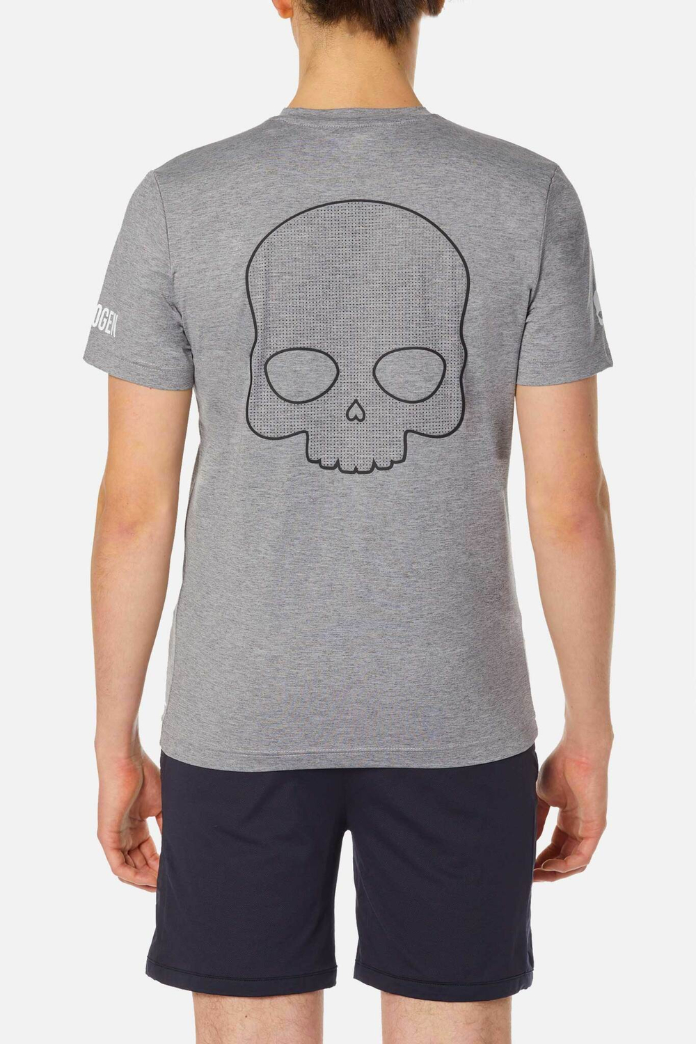 Мужская футболка HYDROGEN MESH RUBBER SKULL TECH T-SHIRT (D00006-015)