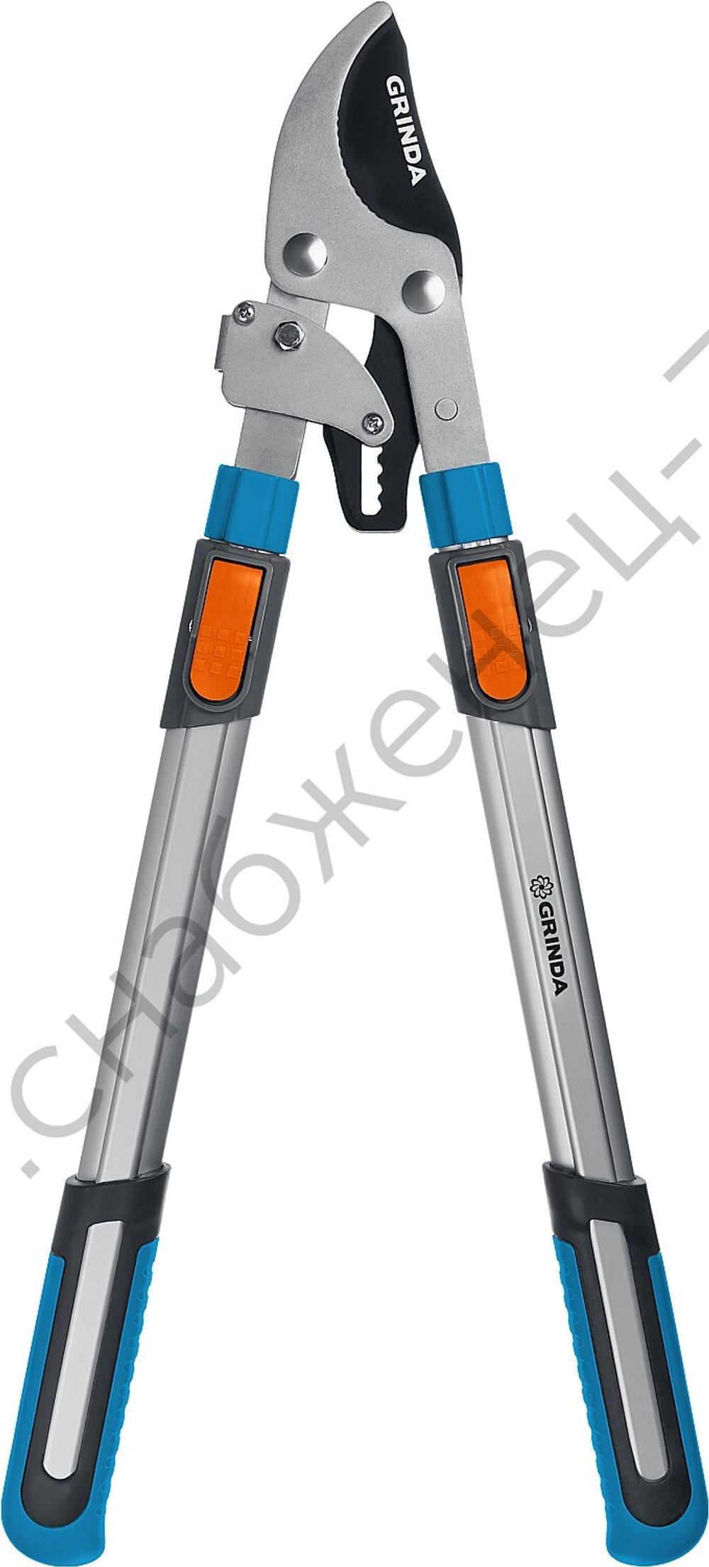 GRINDA TX-980, 645 - 885 мм, высокоуглеродистая сталь, закаленные лезвия, храповый механизм, телескопический, плоскостной сучкорез, PROLine (424515)