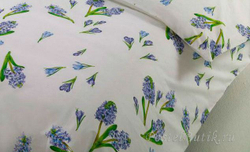 Постельное белье 2 спальное евро макси Mirabello Primi Fiori фиолетовое