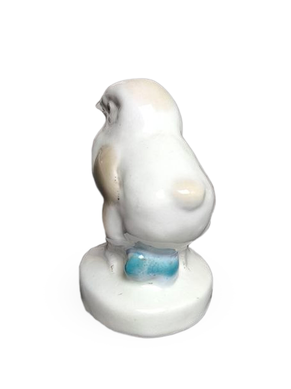 Фарфоровая статуэтка "Цыпленок", СССР, Гжель, 1950 - 1960гг.