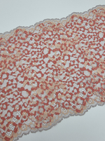 Кружево эластичное кирпичное/мультиколор КС149 (22 см)