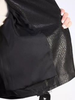 Кожаная куртка демисезонная косуха оверсайз