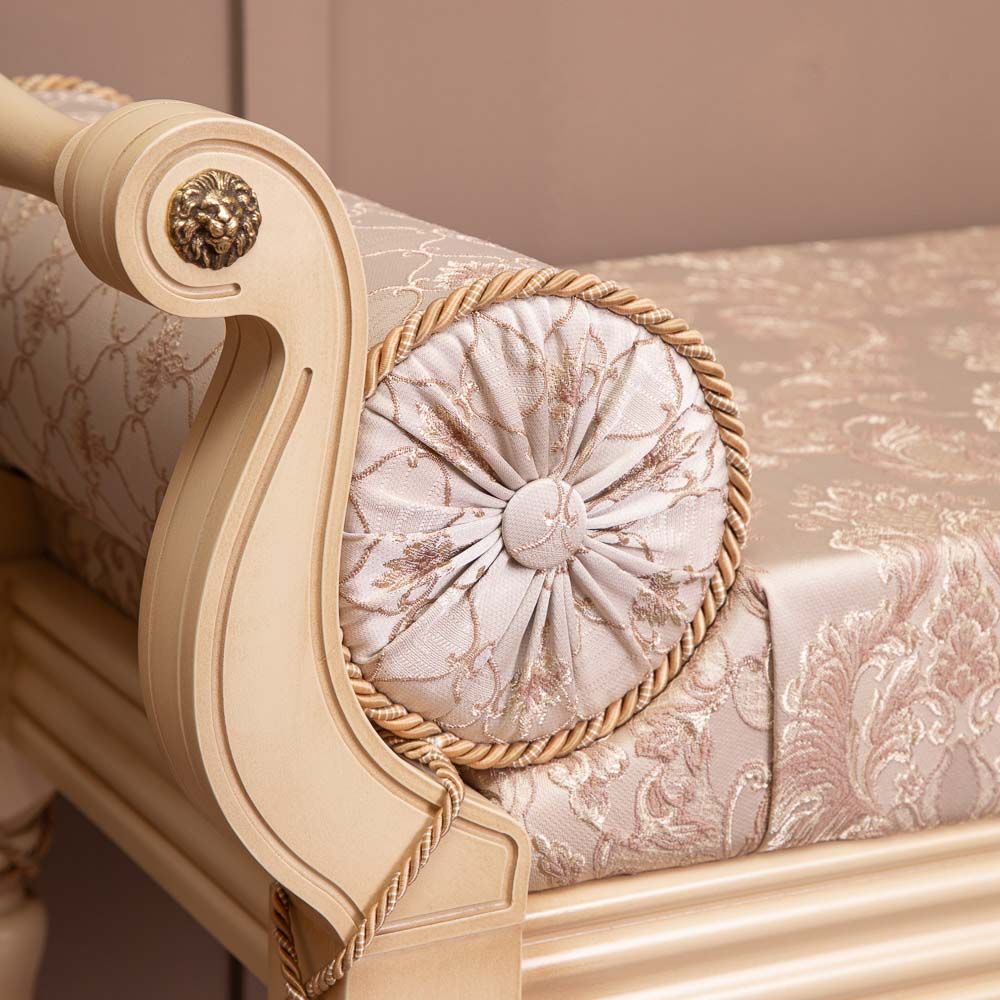 Банкетка Флоренция Айвори Каледония Даймонд Бисскоти