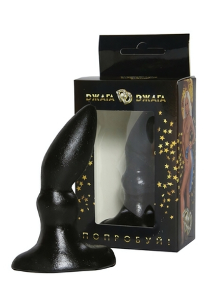 Анальная втулка, черная, 10 см (Цвет: черный)