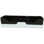 Полка многофункциональная прямая черн/бел